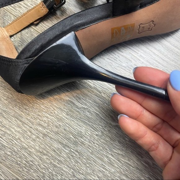 BCBGMAXAZRIA Adabella Satin Strappy Evening Pumps - Picture 9 of 10